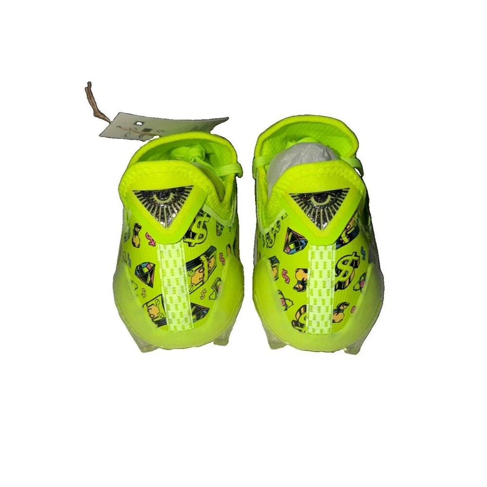 adidas Men’s Adizero Electric.1 II Play Money Football Cleats Lucid Lemon Sz 12
